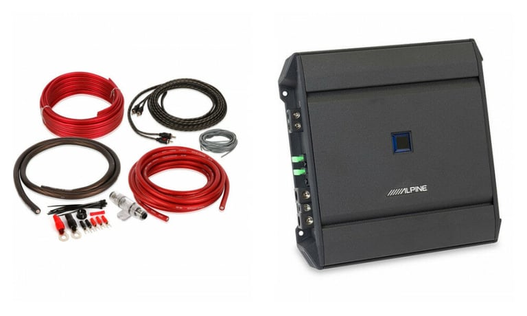 Alpine S-A60M with Amplifier Wiring Kit Image 1