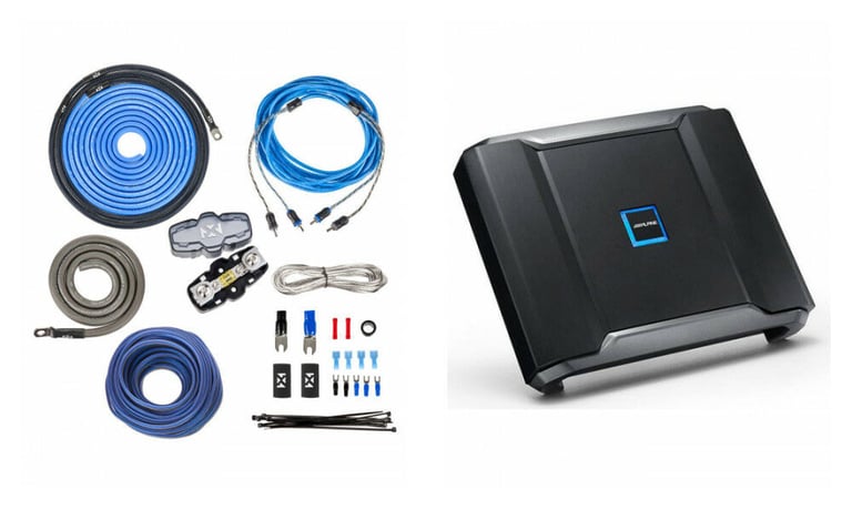 Alpine R-A75M with Amplifier Wiring Kit Image 1