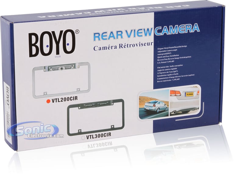 Universal License Plate Frame with Built-In Rear View Camera Image 7