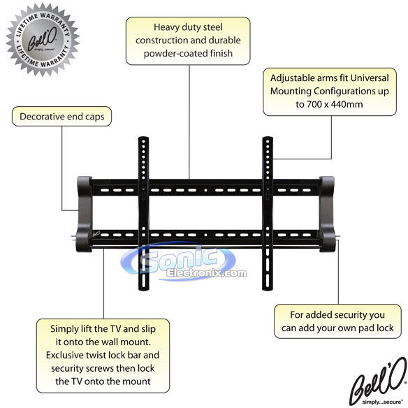 Bell'O 8310DB Flat Panel Wall Mount Image 2