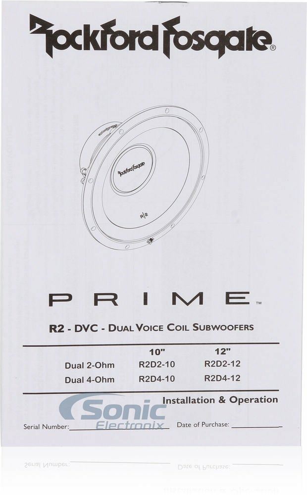 2) New ROCKFORD FOSGATE R2D2-10 1000W 10" 2-Ohm Car Audio Subwoofers Subs R2D210 Image 8
