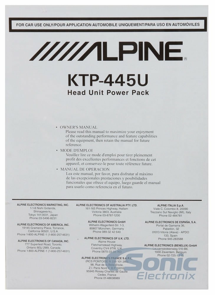 Alpine KTP-445U with NVX 8 Gauge Amp Kit Image 7