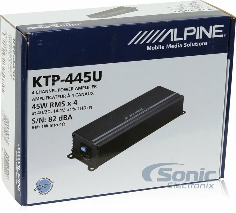 Alpine KTP-445U with NVX 8 Gauge Amp Kit Image 8