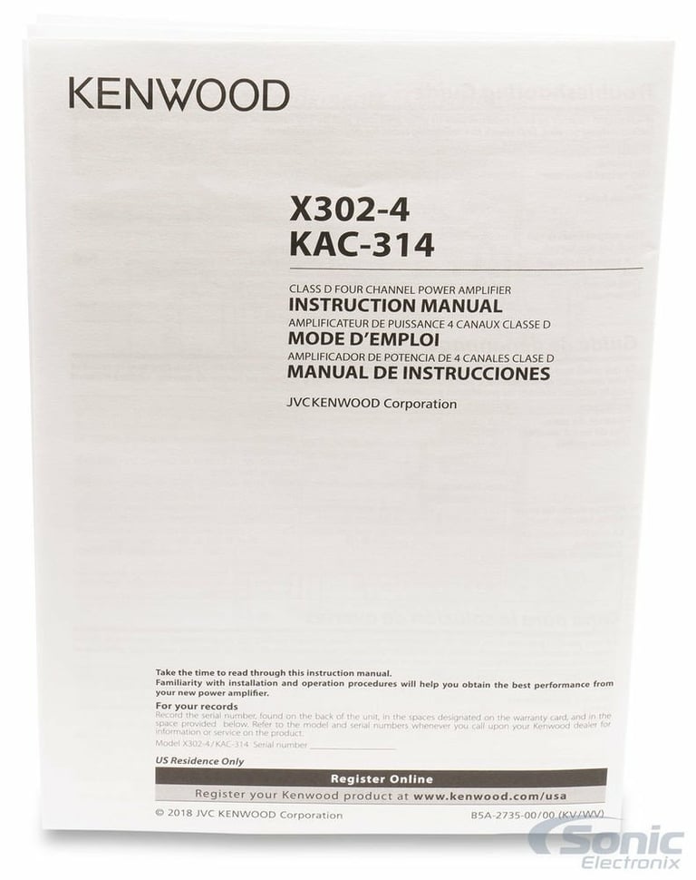 Kenwood eXcelon X302-4 + Belva BAK44 Image 20
