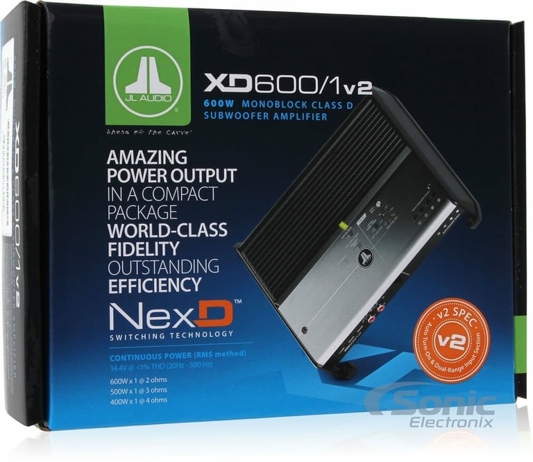 JL Audio XD600/1v2 with Amplifier Wiring Kit Image 21
