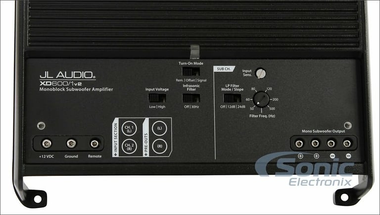 JL Audio XD600/1v2 with Amplifier Wiring Kit Image 18
