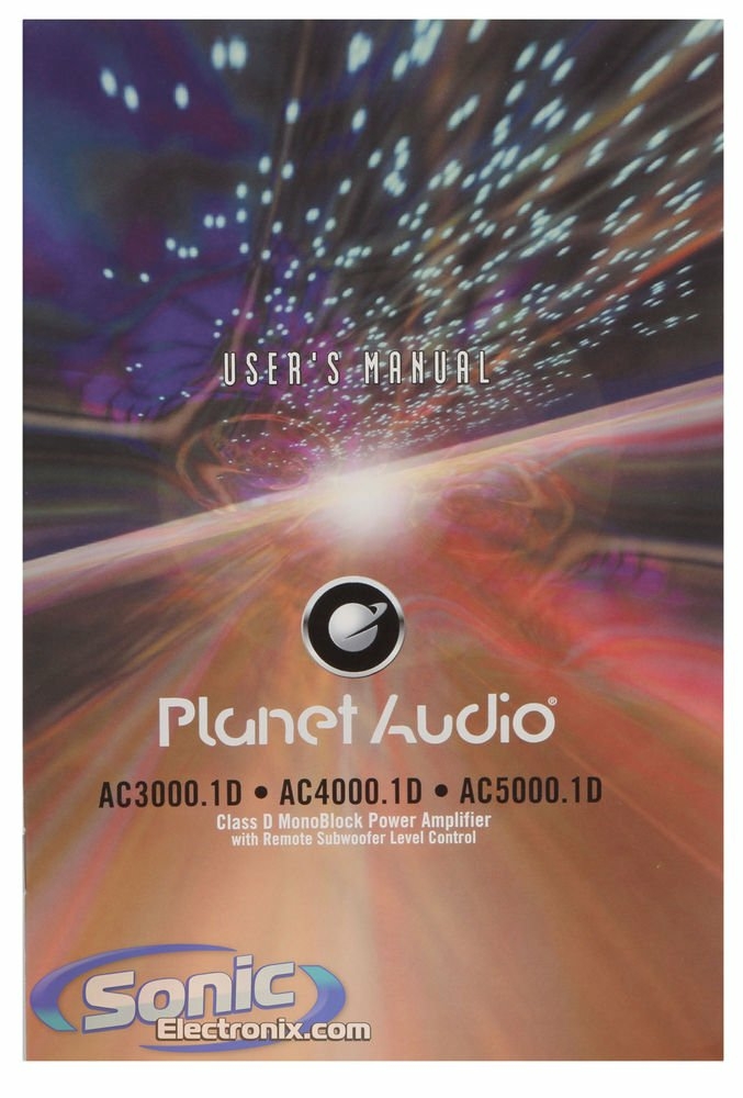 Planet Audio AC5000.1D + Belva BAK02 Image 6