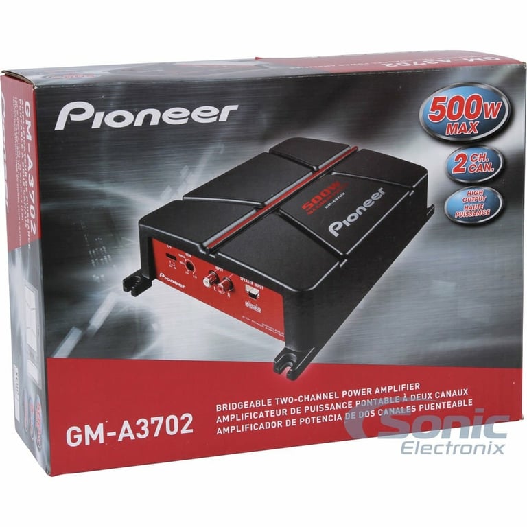 Pioneer GM-A3702 with Amplifier Wiring Kit Image 20