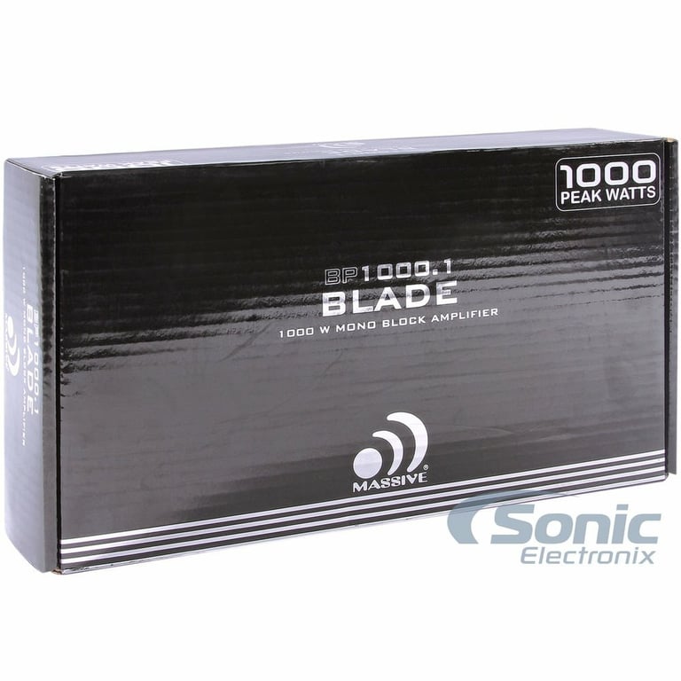 Massive Audio BP1000.1 v2 with Amplifier Wiring Kit Image 20