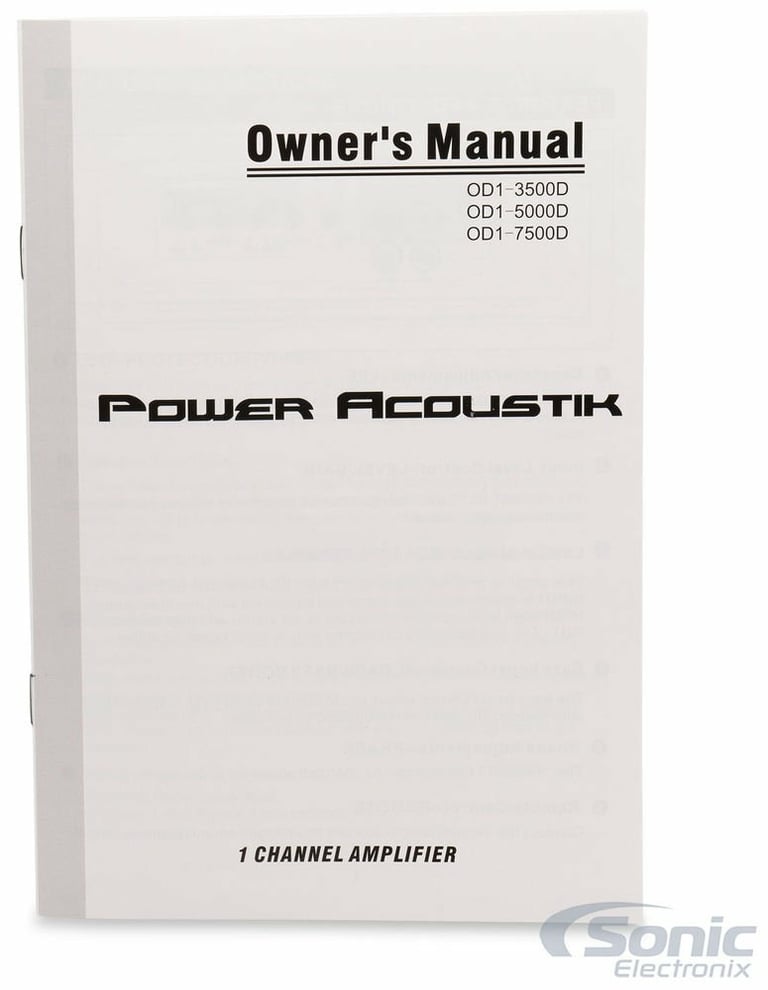 Power Acoustik OD1-3500D + Belva BAK42 Image 21