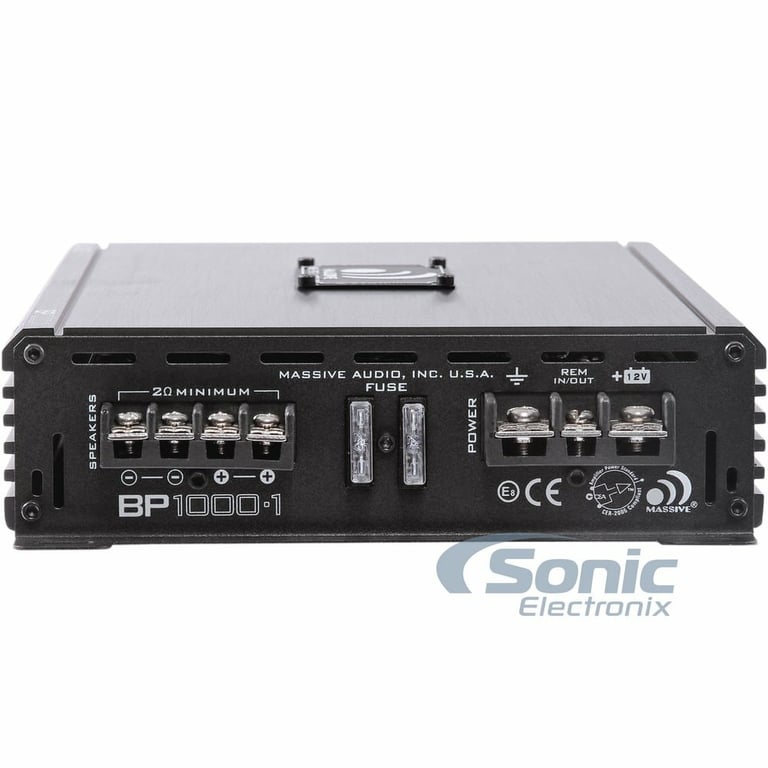 Massive Audio BP1000.1 v2 with Amplifier Wiring Kit Image 17