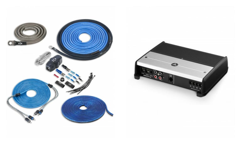 JL Audio XD600/1v2 with Amplifier Wiring Kit Image 1