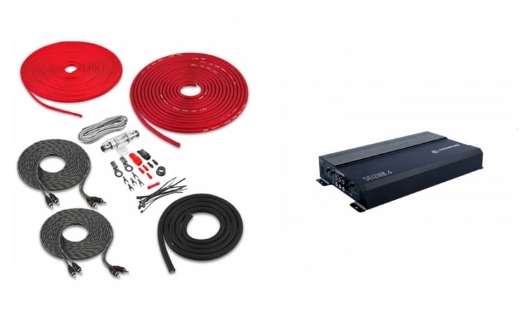 Memphis SE1200.4 + Belva BAK84 8 Gauge Amp Kit Image 1