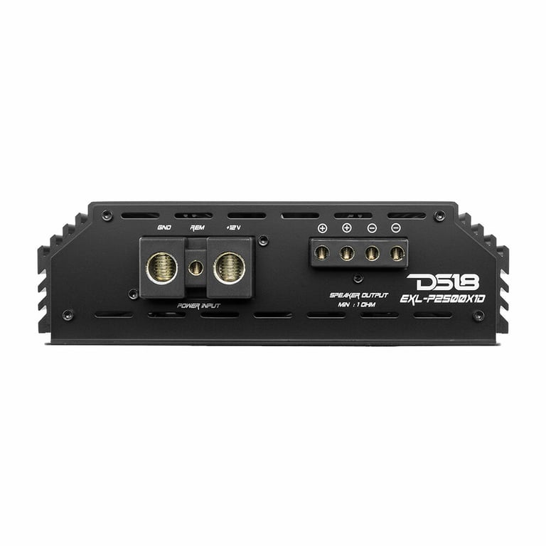 DS18 EXL-P2500X1D + Premium NVX XKIT02 1/0 Gauge Amp Kit Image 19