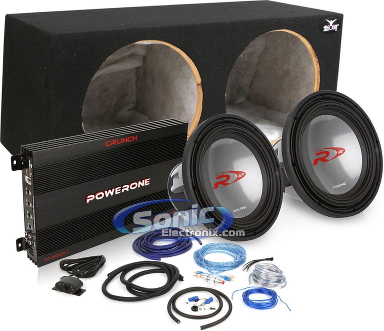 2000W Complete Crunch + Alpine Bass Package Image 1