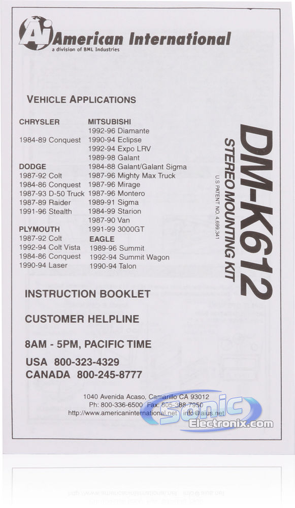 American International DM-K612 Image 2