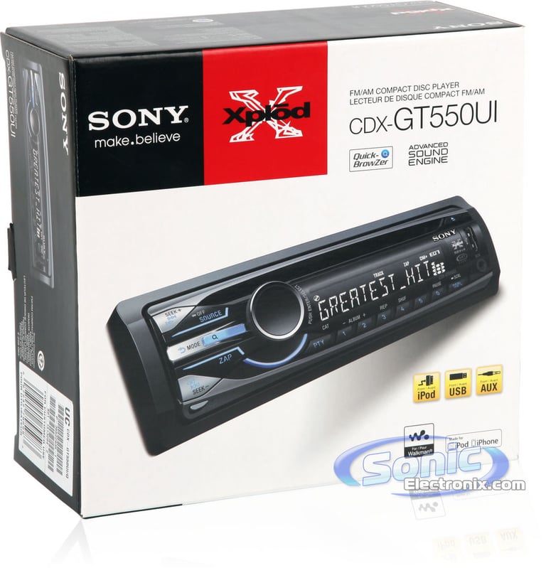 Sony CDX-GT550UI Image 8
