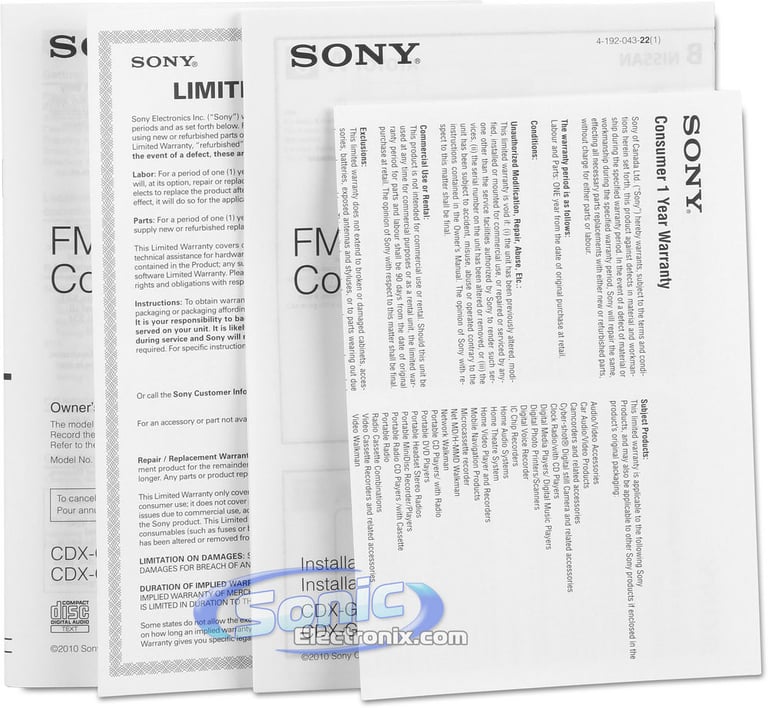 Sony CDX-GT250MP Image 7