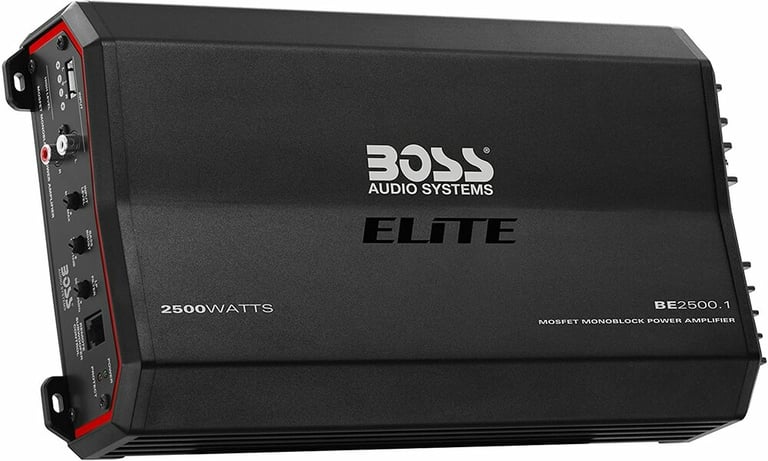 Boss Elite BE2500.1 with Amplifier Wiring Kit Image 29