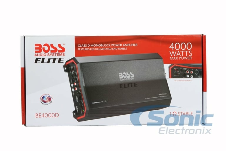 Boss Elite BE4000D + Belva BAK42 4 Gauge Amp Wiring Kit Image 36