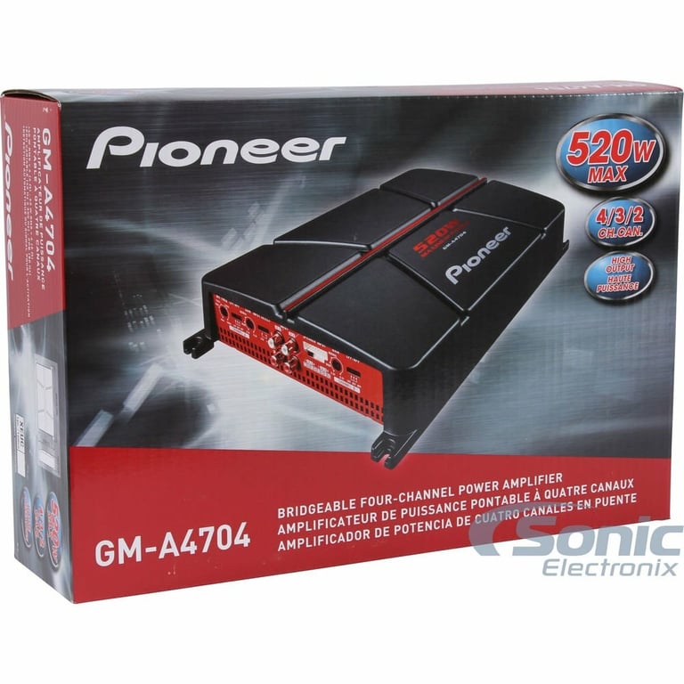 Pioneer GM-A4704 with Amplifier Wiring Kit Image 20