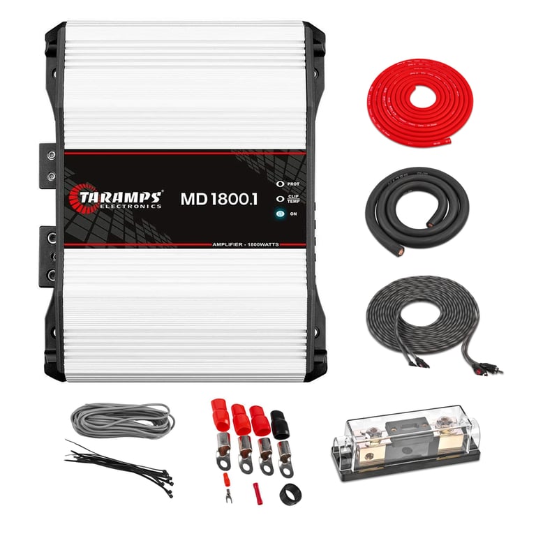 Taramps MD 1800.1 - 4 OHM + Belva BAK02 Image 1