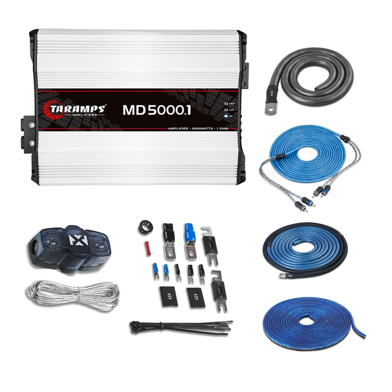 Taramps MD 5000.1 - 1 OHM with Amplifier Wiring Kit Image 1