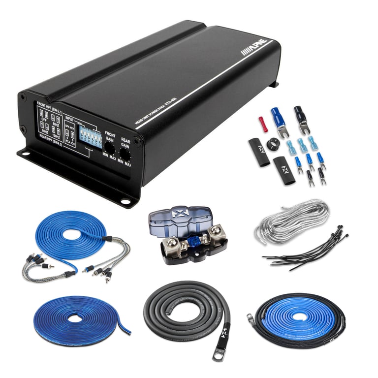 Alpine KTA-450 with NVX 8 Gauge Amp Kit Image 1