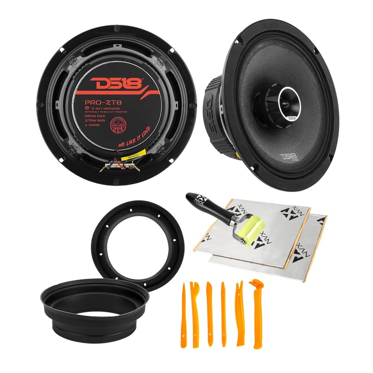 DS18 PRO-ZT8 with Speaker Installation Kit Image 1