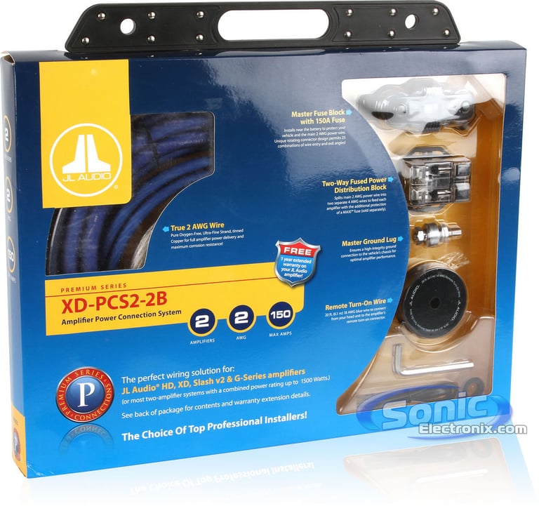 JL Audio XD-PCS2-2B Dual Amplifier Wiring Kit Image 8