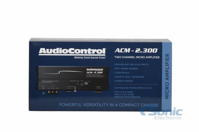 AudioControl ACM-2.300 + NVX Premium 8 Gauge Amp Wiring Kit Image 17