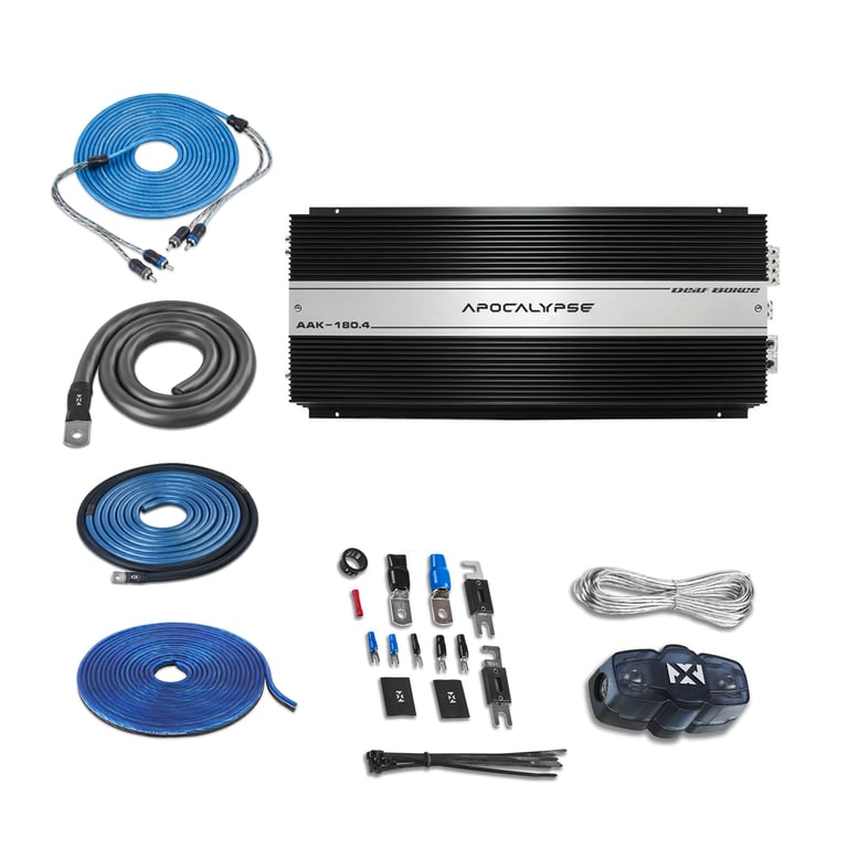Deaf Bonce AAK-180.4 with Amplifier Wiring Kit Image 1