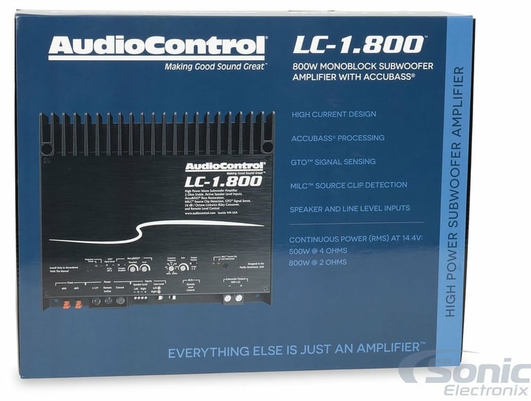 AudioControl LC-1.800 with NVX 4 Gauge Amp Kit Image 19