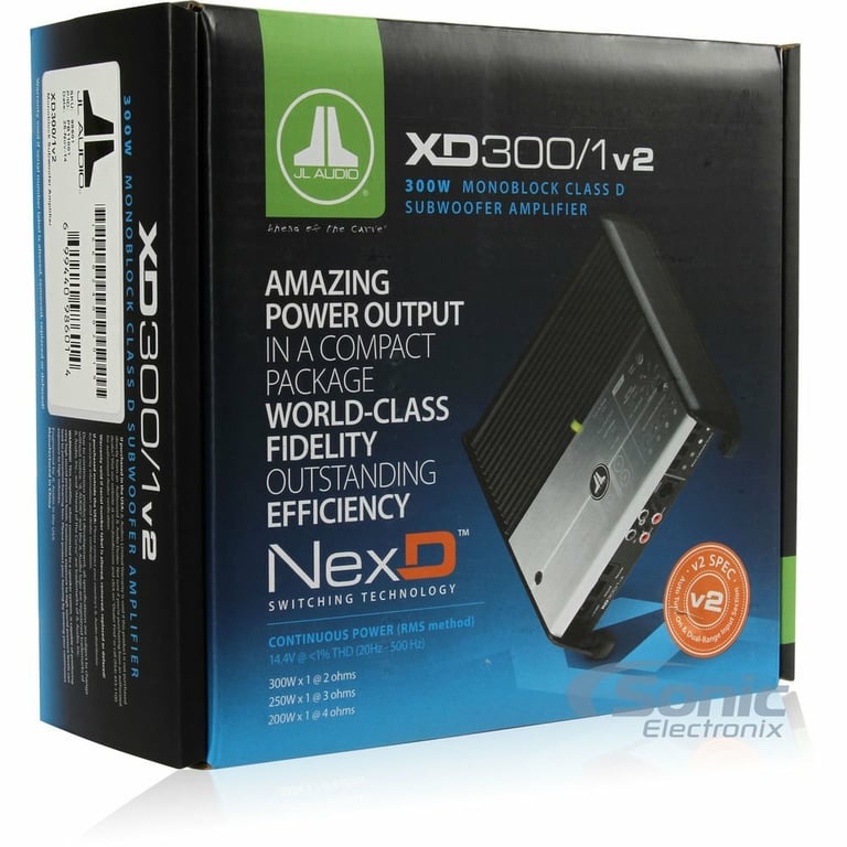 JL Audio XD300/1v2 with Amplifier Wiring Kit Image 21