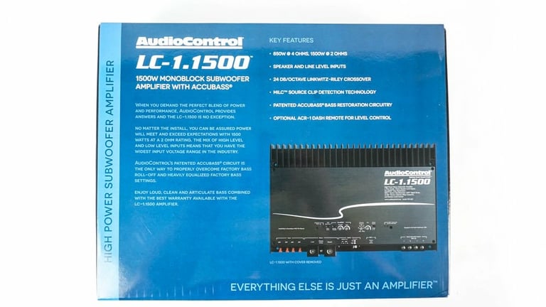 AudioControl LC-1.1500 + NVX Premium 1/0 Gauge Amp Wiring Kit Image 21
