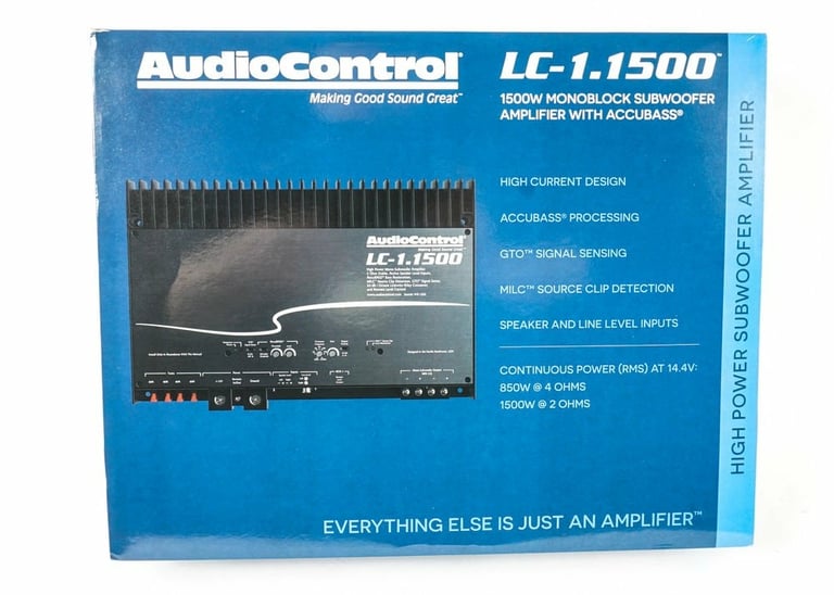 AudioControl LC-1.1500 + NVX Premium 1/0 Gauge Amp Wiring Kit Image 20