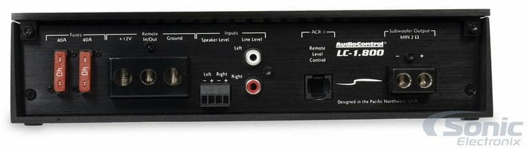 AudioControl LC-1.800 with NVX 4 Gauge Amp Kit Image 16