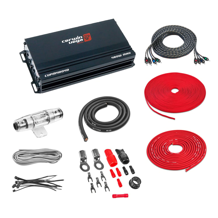 Cerwin-Vega CVPM400.4D with Amplifier Wiring Kit Image 1