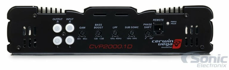 Cerwin Vega CVP2000.1D with Cerwin Vega 1/0 Gauge Amp Kit Image 3