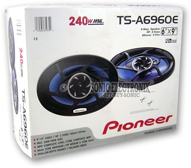 Pioneer TS-A6960E 6" x 9" 3-Way Image 6