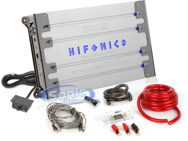 Hifonics BXi1608D R/B + Amplifier Kit Image 1