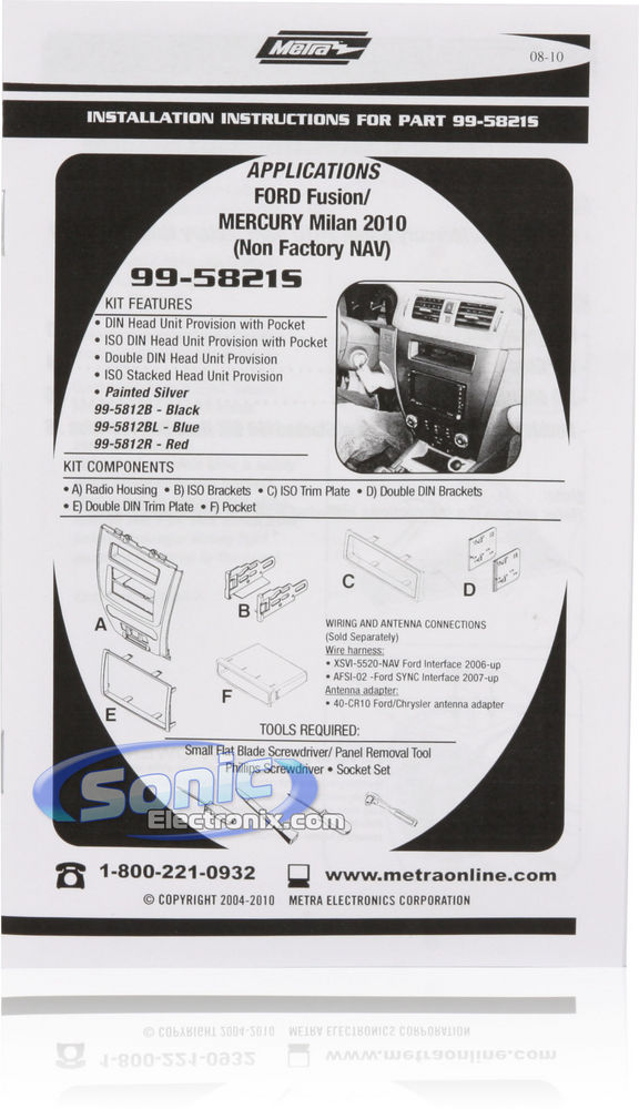 Metra 99-5821S Dash Kit Image 3