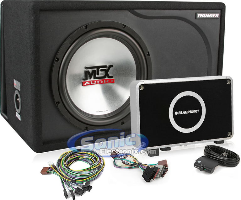 900W Blaupunkt + MTX Audio Bass Package (Includes Wiring Harness & Extension Harness) Image 1