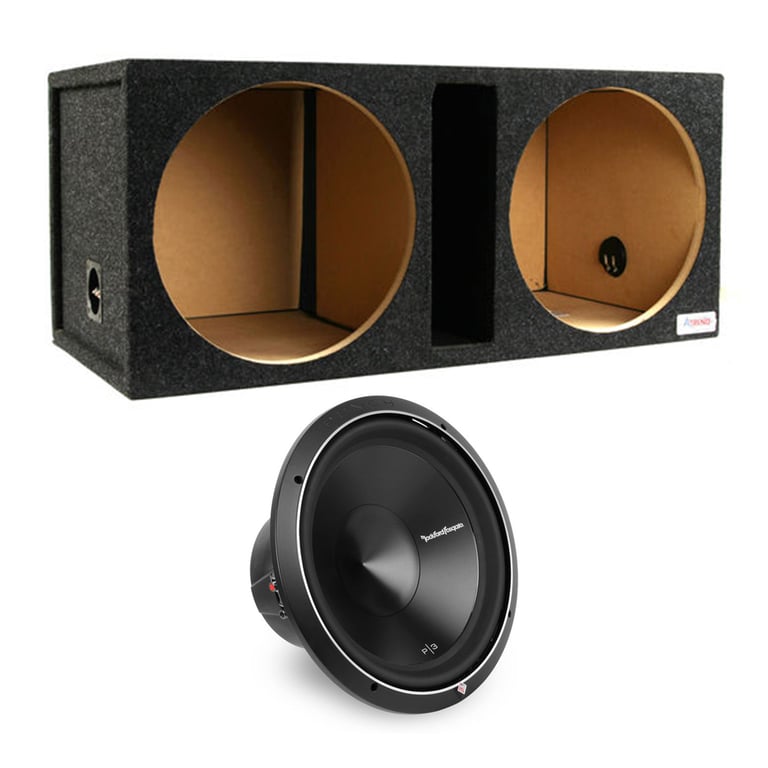 (2) Rockford Fosgate P3D4-15 with Ported Dual Enclosure Image 1