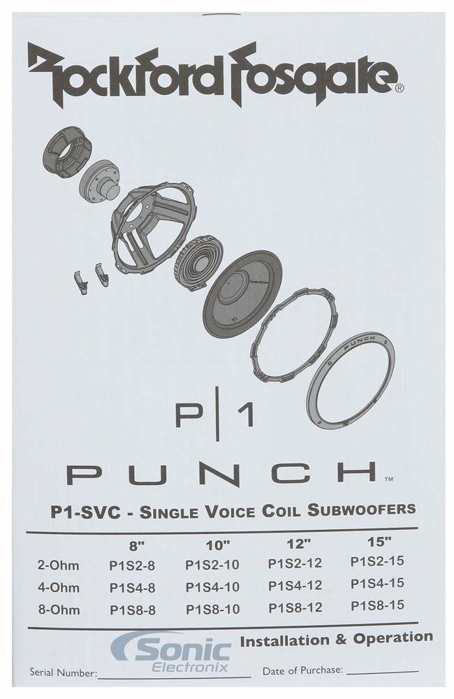 Rockford Fosgate Punch P1S2-12 + Belva MDFS1215 Image 34