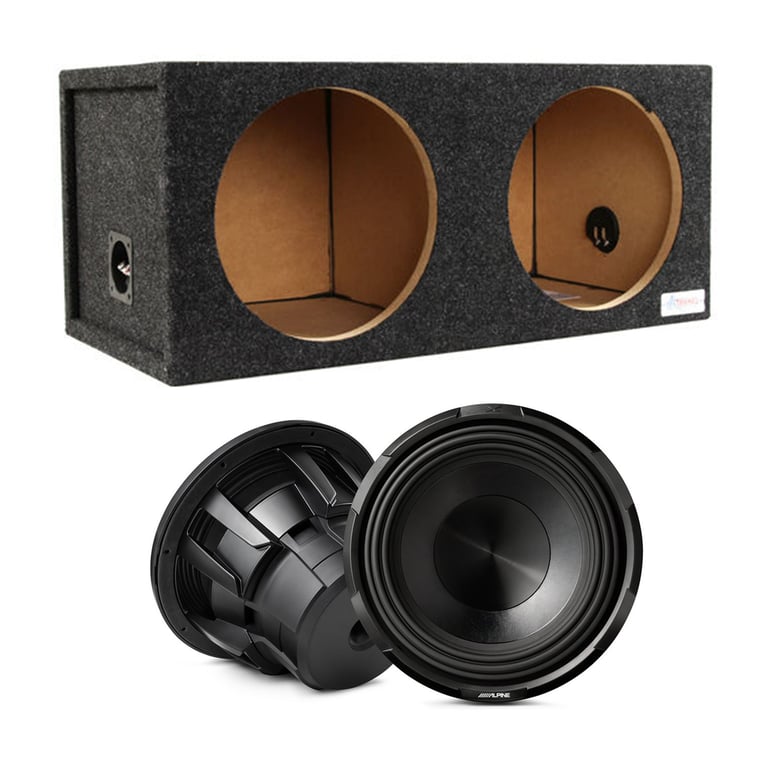 (2) Alpine X-W12D4 with Sealed Dual Enclosure Image 1