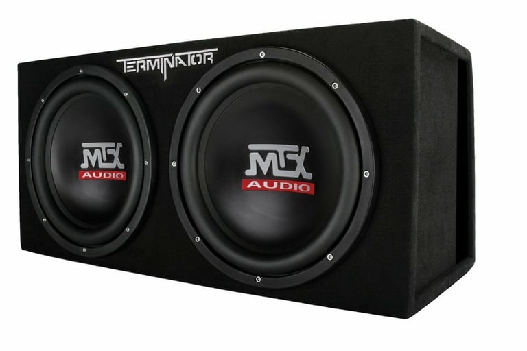 MTX Terminator TNE212DV 1000w RMS Dual 12&rdquo; Subs+Vented Subwoofer Box+Amp+Wires Image 28