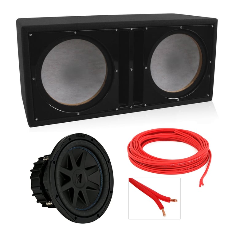 (2) Kicker 44CVX102 with Ported Dual Enclosure Image 1