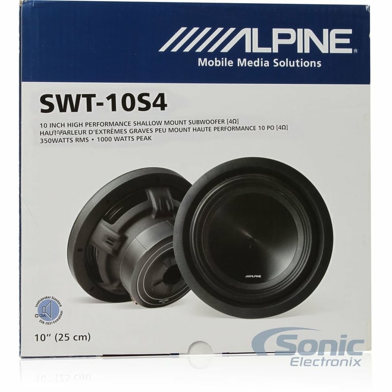 Alpine SWT-10S4 with Sealed Enclosure Image 11