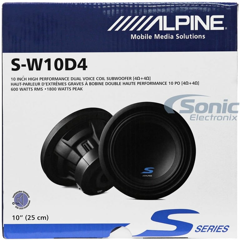 Alpine S-W10D4 with Ported Dual Enclosure Image 8
